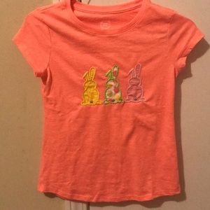 Girls tangerine orange short sleeve shirt